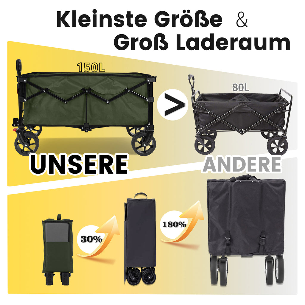 Sekey Chariot de transport rabattable et pliable 330 lb grande capacité