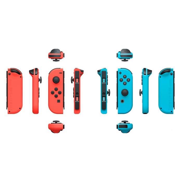 Nintendo Paire de manettes Joy-Con pour Switch - Rouge / Bleu néon