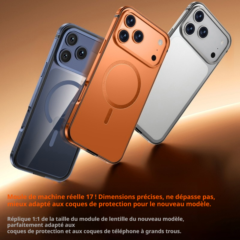 Protection d’objectif pour iPhone 17 Pro, alliage à haute transmittance, résistant aux chutes, bleu, 1 pièce