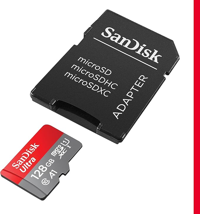 SanDisk Ultra microSDXC 128 Go + adaptateur SD