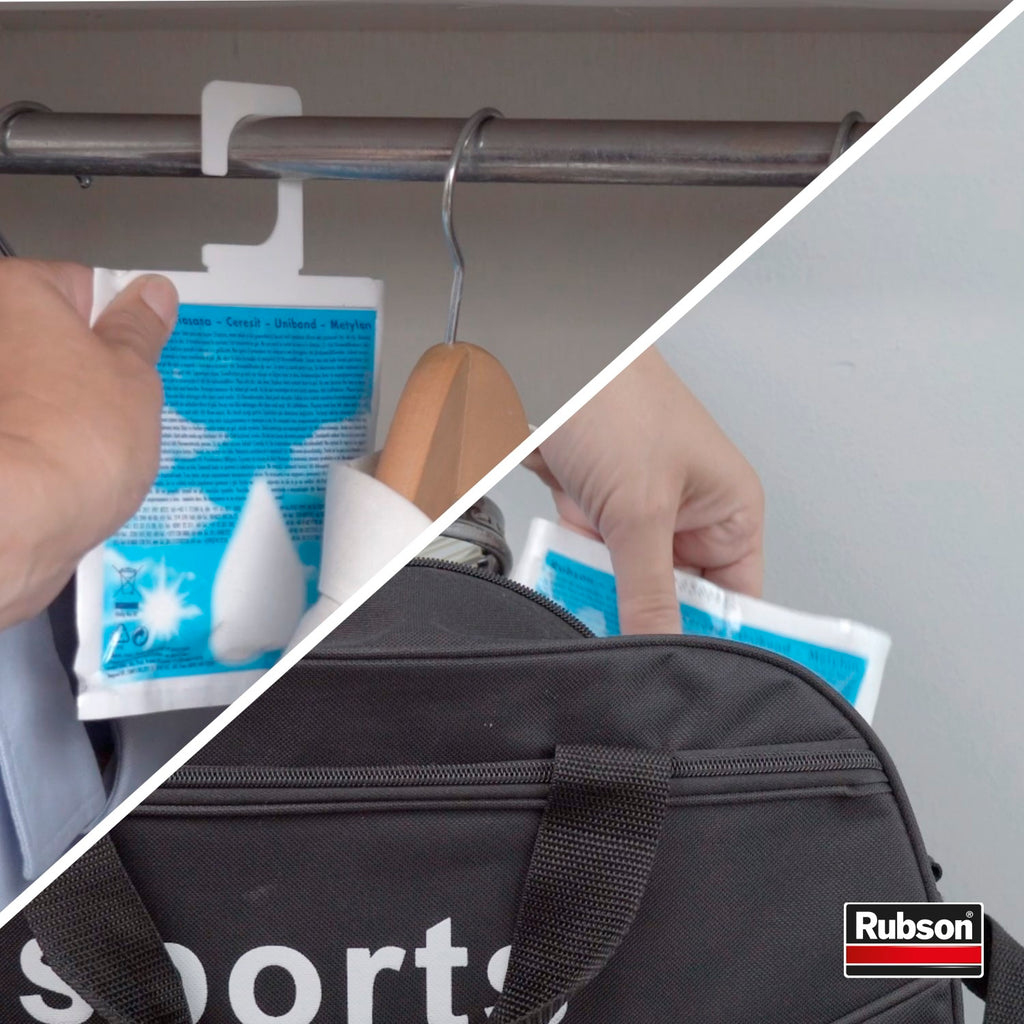 Rubson – Absorbeur d’humidité Minifresh parfum neutre (2 sachets de 50 g) – Idéal pour dressing, penderie, tiroir et placard – Efficace jusqu'à 6 semaines