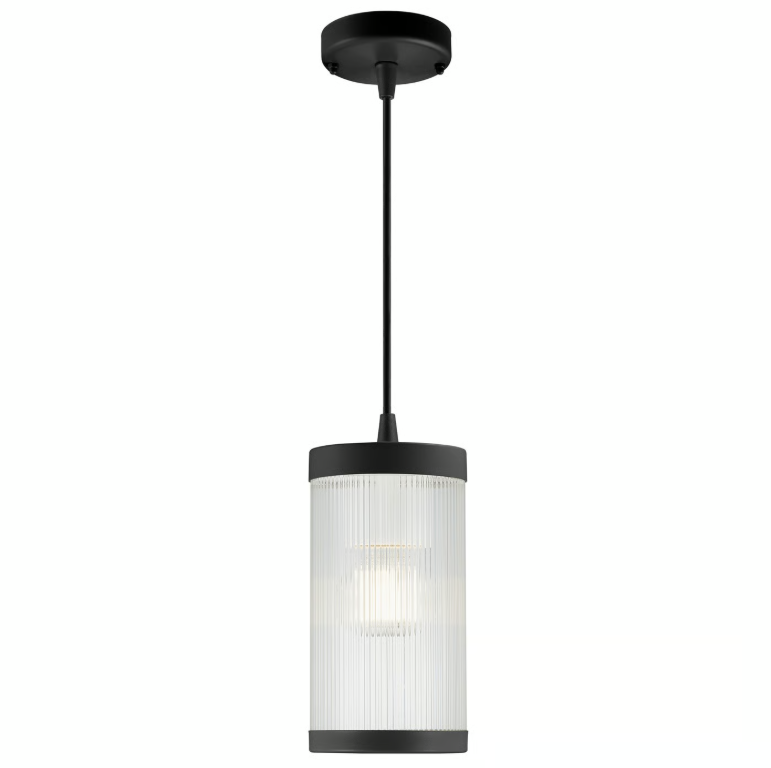 Suspension COUPAR - E27 - plastique noir IP33 - Nordlux, Extérieur