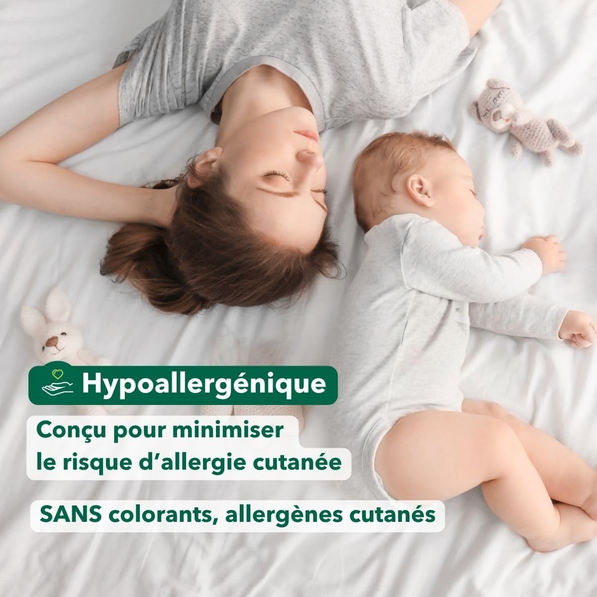 L'ARBRE VERT Adoucissant Concentré Bébé Hypoallergénique, 97 % Origine Naturelle, 53 Lavages, 800 ml