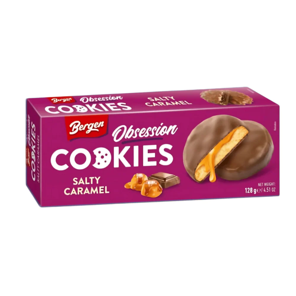 BERGEN Obsession Biscuits au caramel salé - 128 g