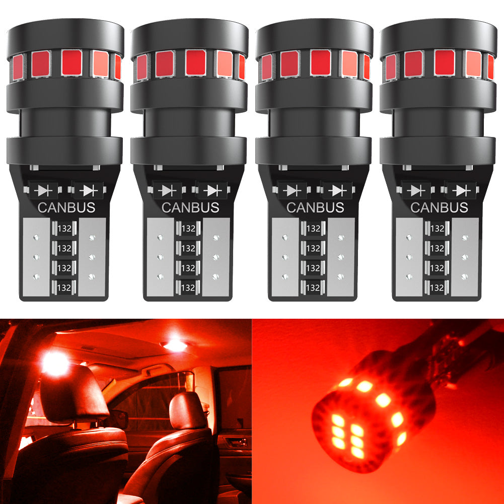 OUSHI Ampoules LED W5W T10 501 194 168 2825, 12 V, compatibles Canbus, sans erreur de clignotement, de remplacement pour éclairages intérieurs de voiture (plafonniers