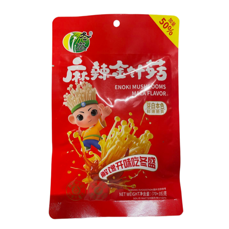 Dongsheng Champignons enoki saveur mala 105 g