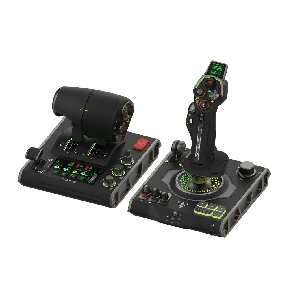 Turtle Beach VelocityOne Flightdeck Système de simulation universelle HOTAS Filaire - HUD OLED personnalisable & 139 boutons programmables - Windows 10/11 - Noir