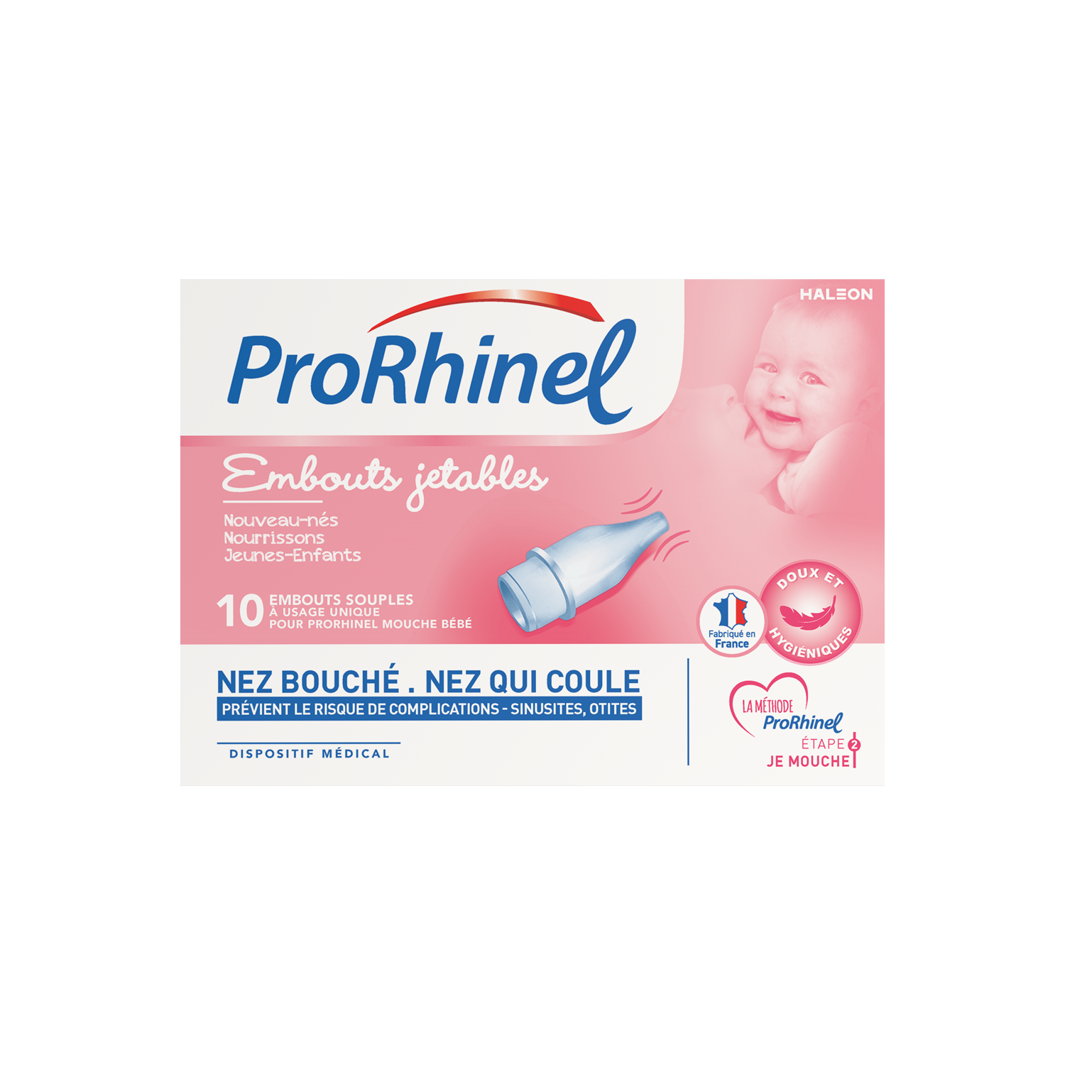 Prorhinel Embouts souples jetables, lot de 10