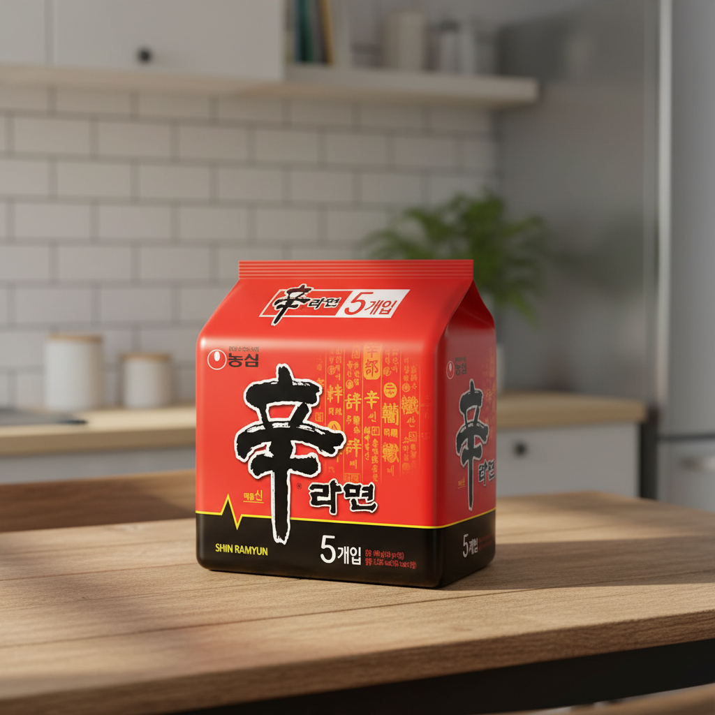Nongshim Shin Ramyun Nouilles instantanées épicées - 5 x 120 g