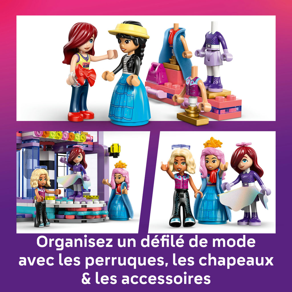 LEGO Friends Défilé de Mode Heartlake City 42685 Set de Construction avec Tapis Rouge, Coulisses et 3 Mini-Poupées (429 Pièces)