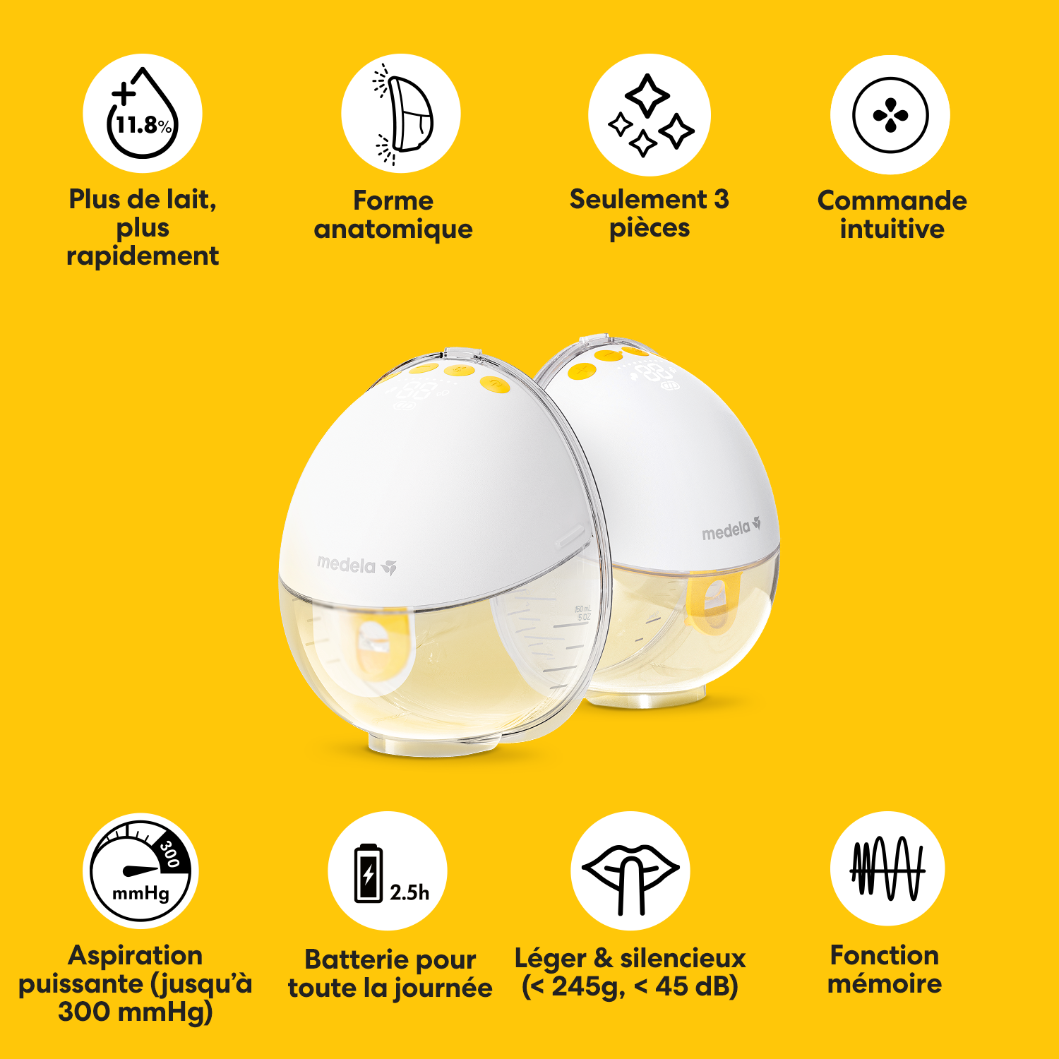 MEDELA Motion InBra - Tire-lait électrique double