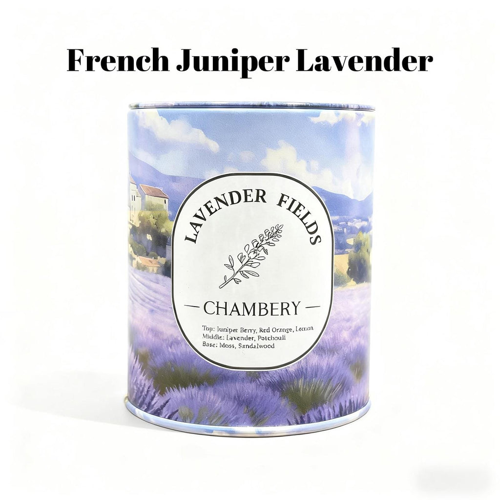 Zooly Bougie parfumée en boîte métallique Genévrier et lavande française 260 g 1 pièce