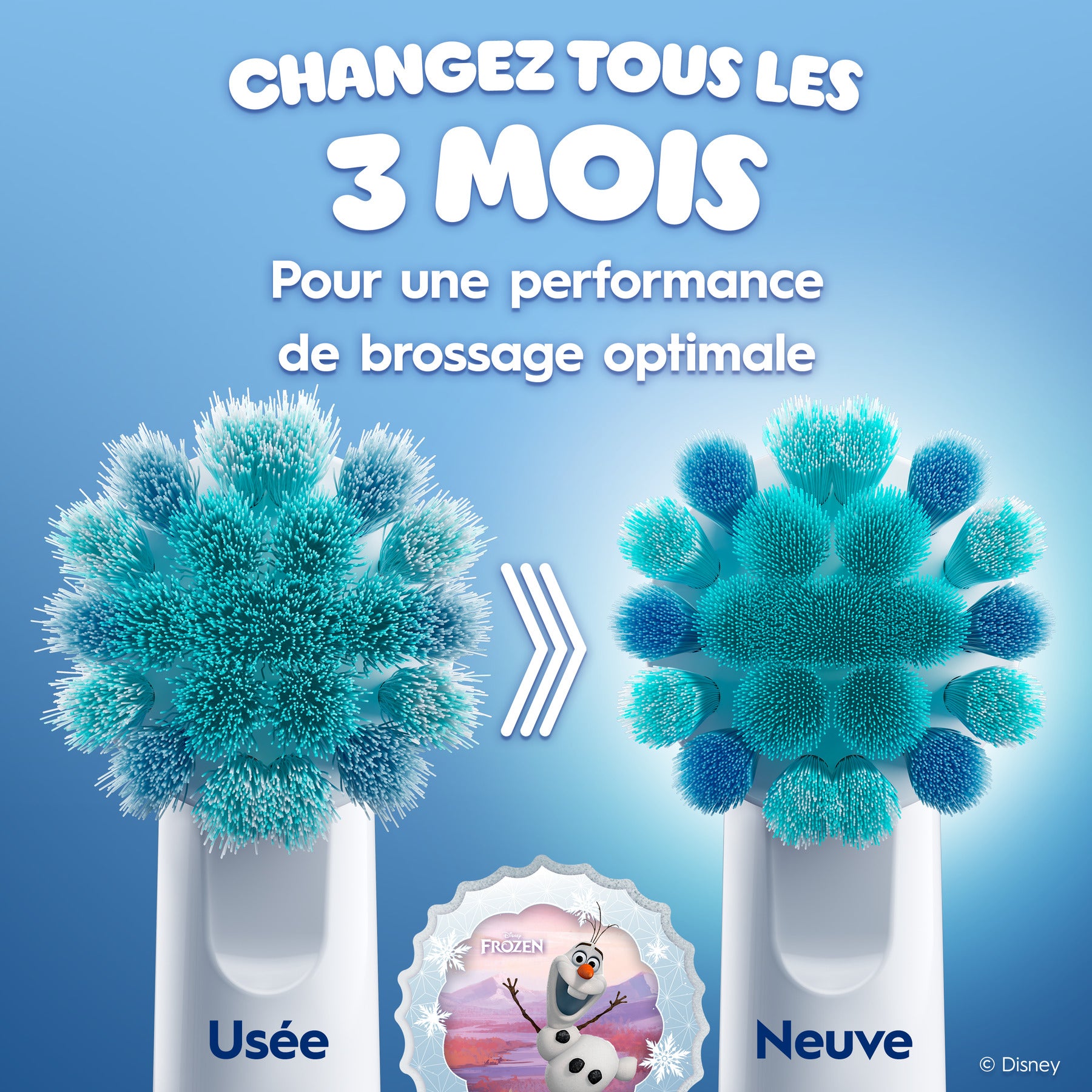 Oral-B Brossettes pour enfants La Reine des neiges x4