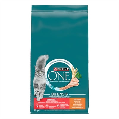 Purina Aliment sec pour chat au poulet et au blé, contrôle du poids, pour chats stérilisés, 7,5 kg