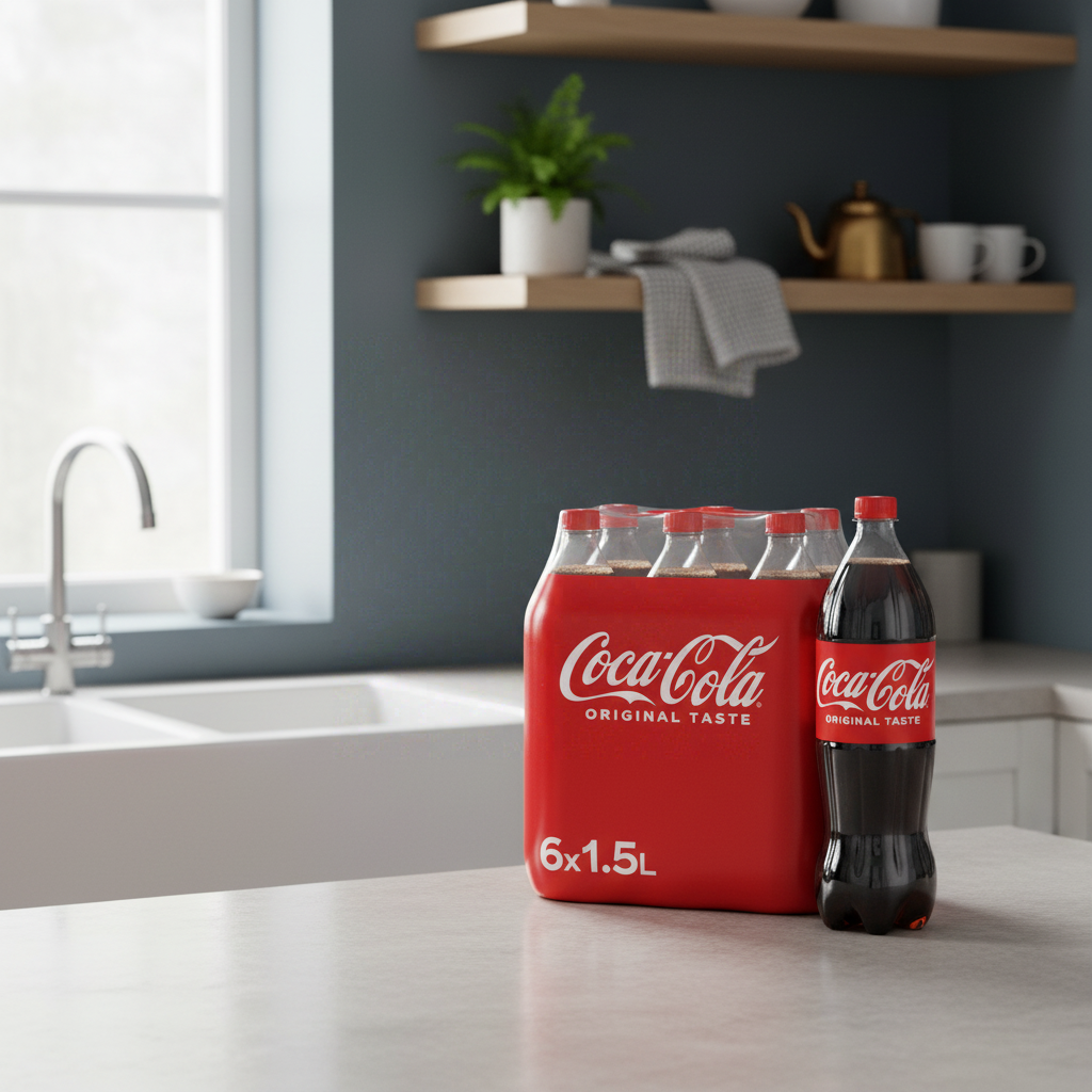 Coca-Cola Cola Goût Original, pack standard - 6 x 1,5 L