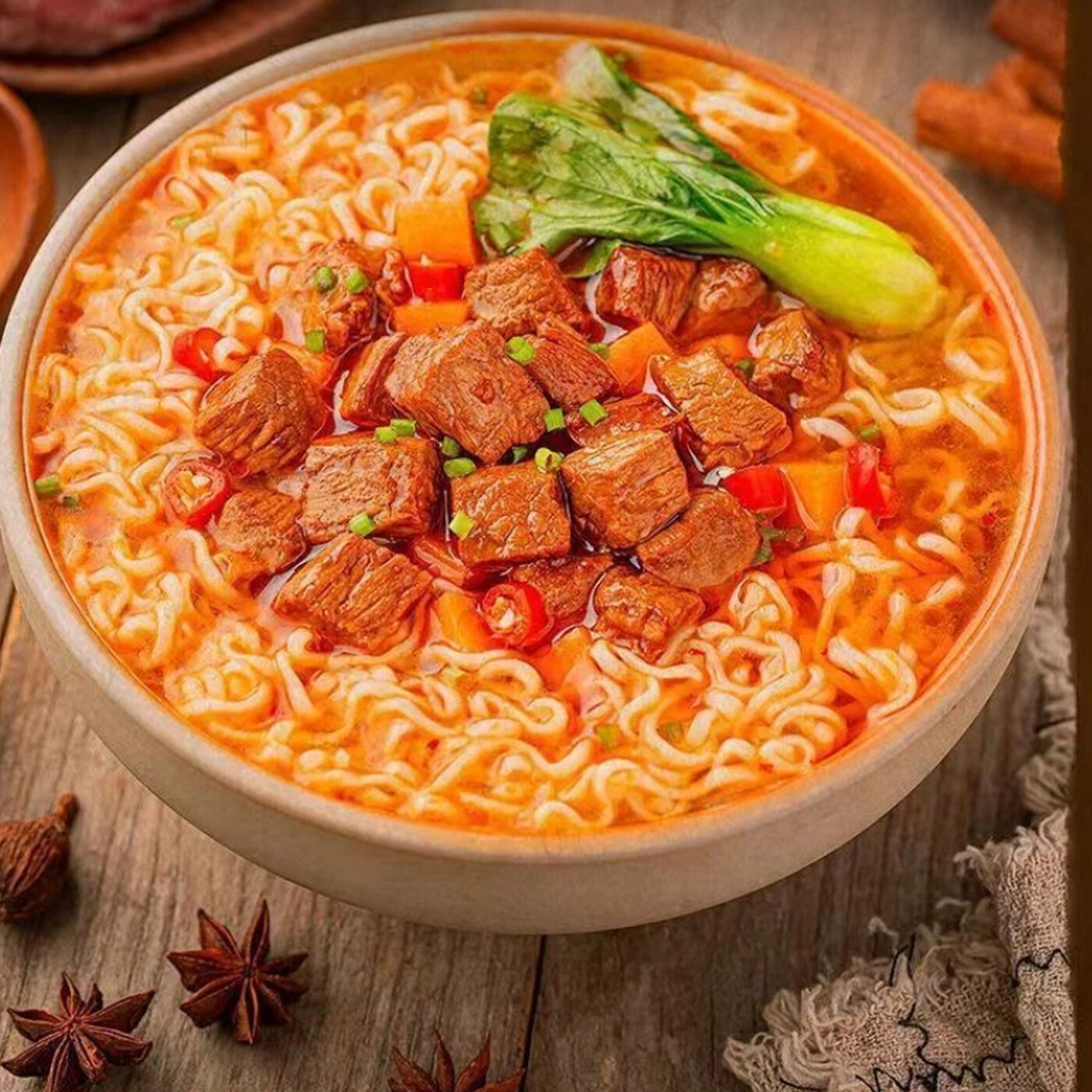 Bai Xiang Nouilles saveur bœuf braisé - 107 g x 5