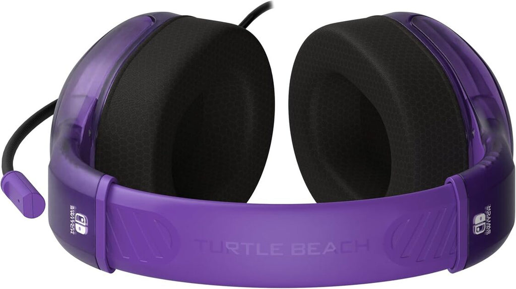 TURTLE BEACH Airlite Fit Casque Gaming Filaire (Prise 3.5mm) - Micro Muet par Basculement - Nintendo Switch, Switch Lite, Switch OLED, PC & Mobile - Violet Fantôme