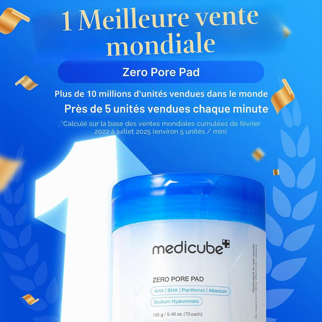 MEDICUBE Zero Pore Pad 2.0 70 pcs Disques Toniques