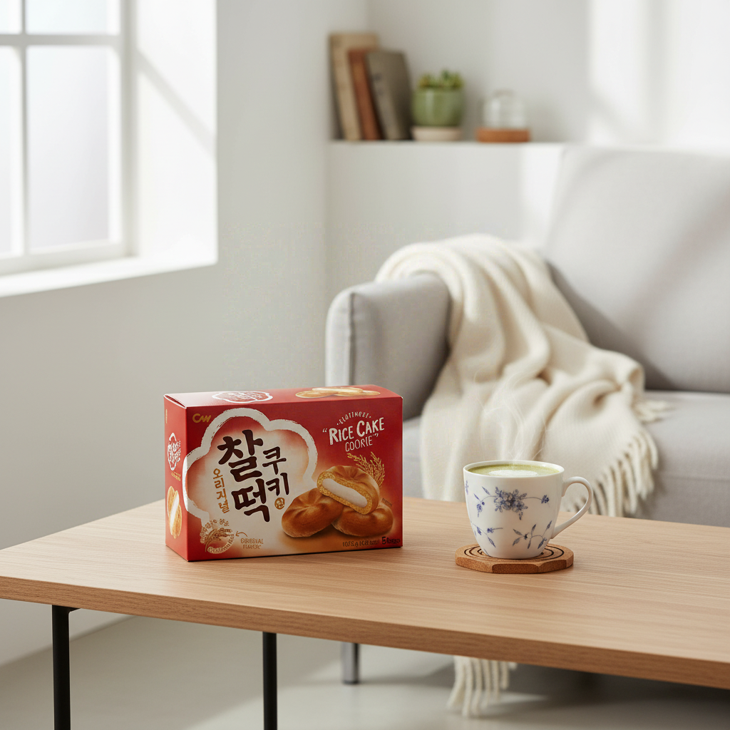 Cheongwoo Biscuits de gâteaux de riz nature 107,5 g x 18 sachets de 5 pièces