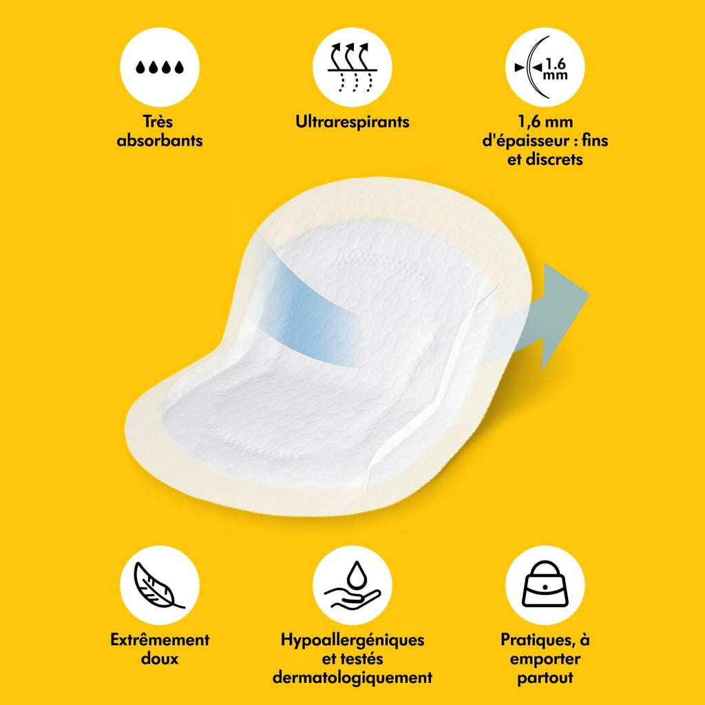 MEDELA Ultra-Breathable - Coussinets d'allaitement jetables, lot de 120