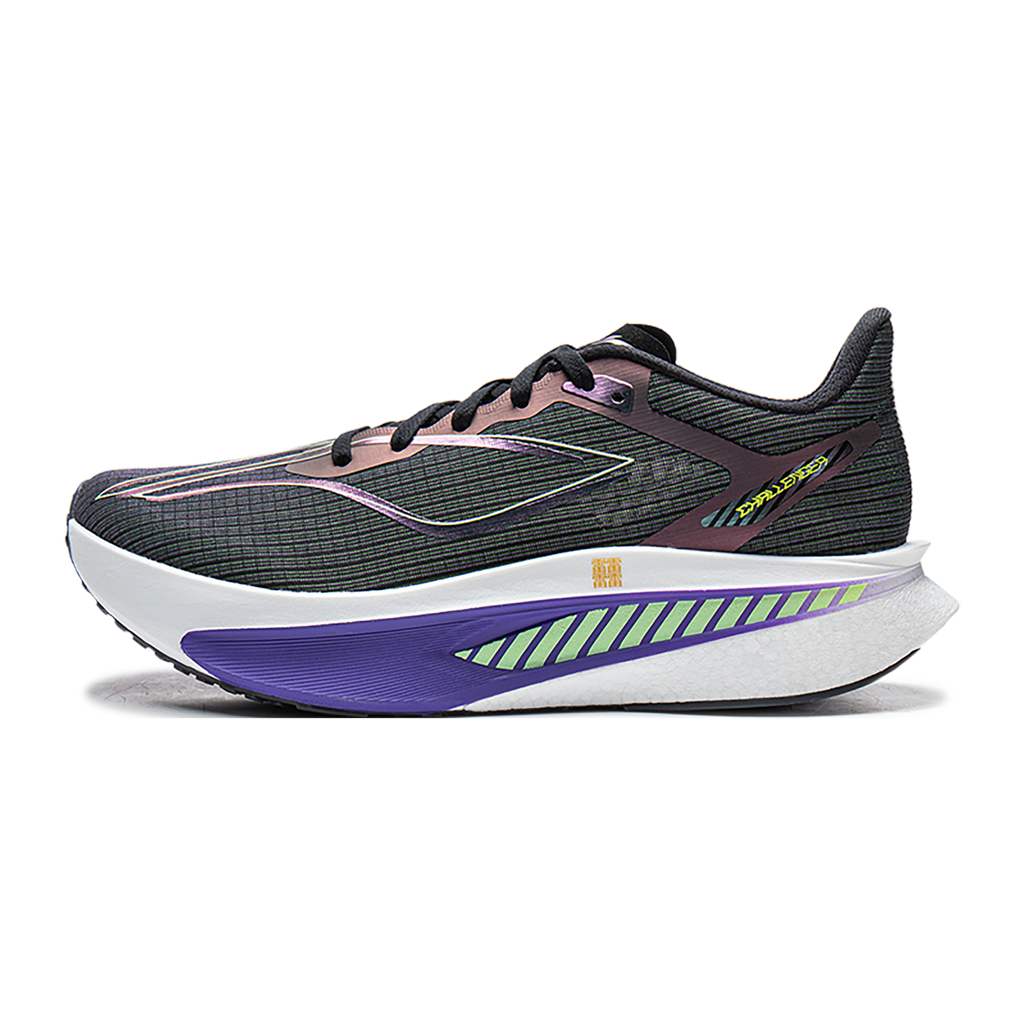 EU44 1/3 LI-NING Fly Electric 6 CHALLENGER Chaussures de course de vitesse pour hommes marathon sport et plein air - Noir
