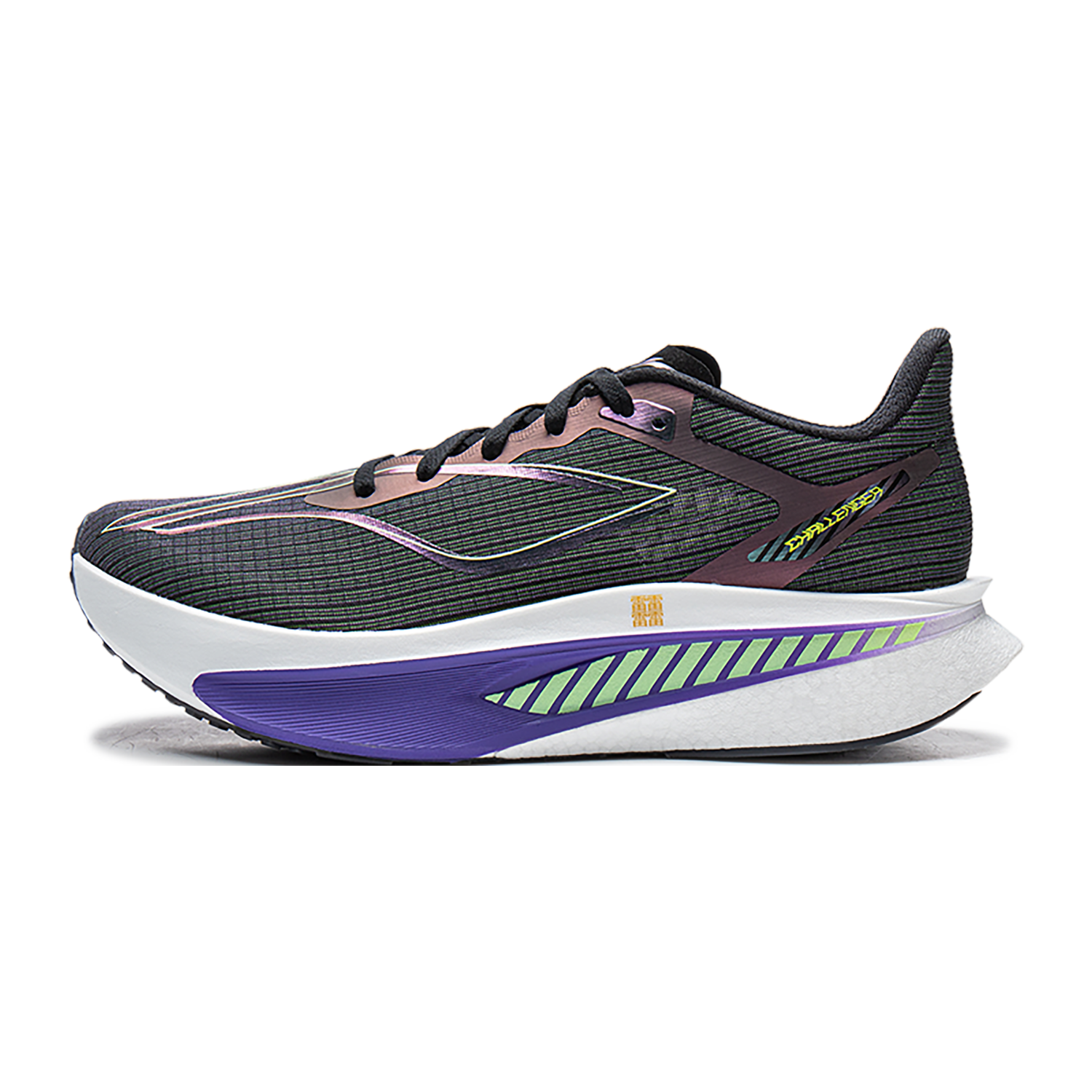 EU44 1/3 LI-NING Fly Electric 6 CHALLENGER Chaussures de course de vitesse pour hommes marathon sport et plein air - Noir