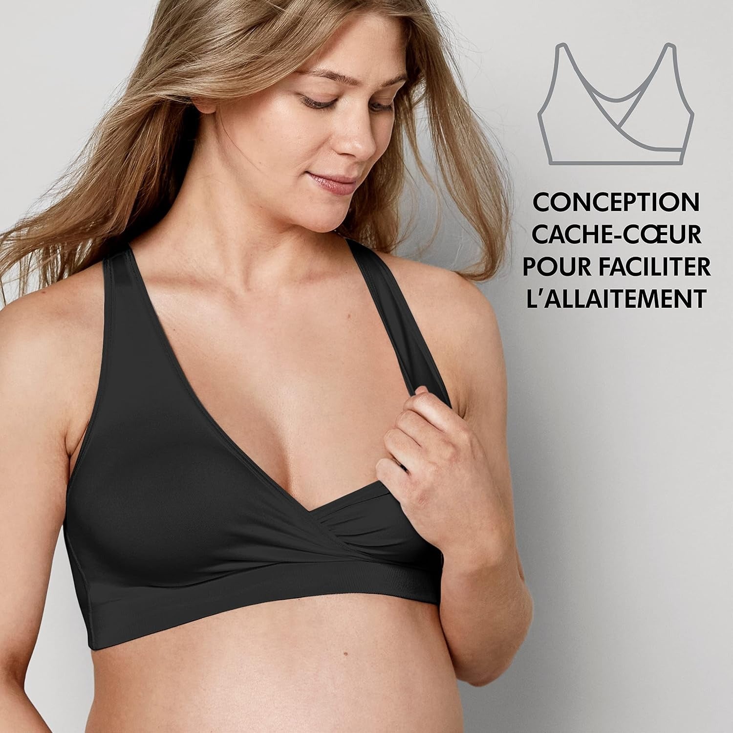 MEDELA Keep Cool - Brassière d'allaitement, noir, taille L