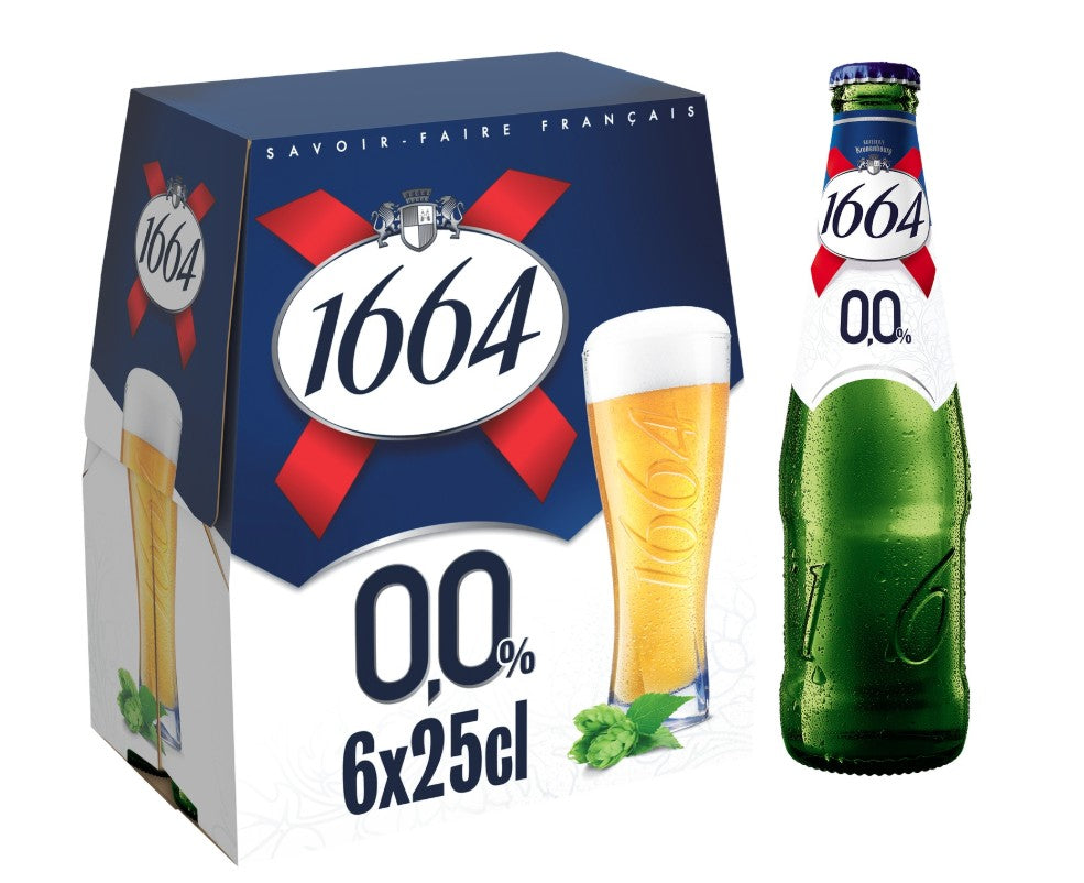 1664 Biere Blonde Sans Alcool 0,0° 6X25Cl