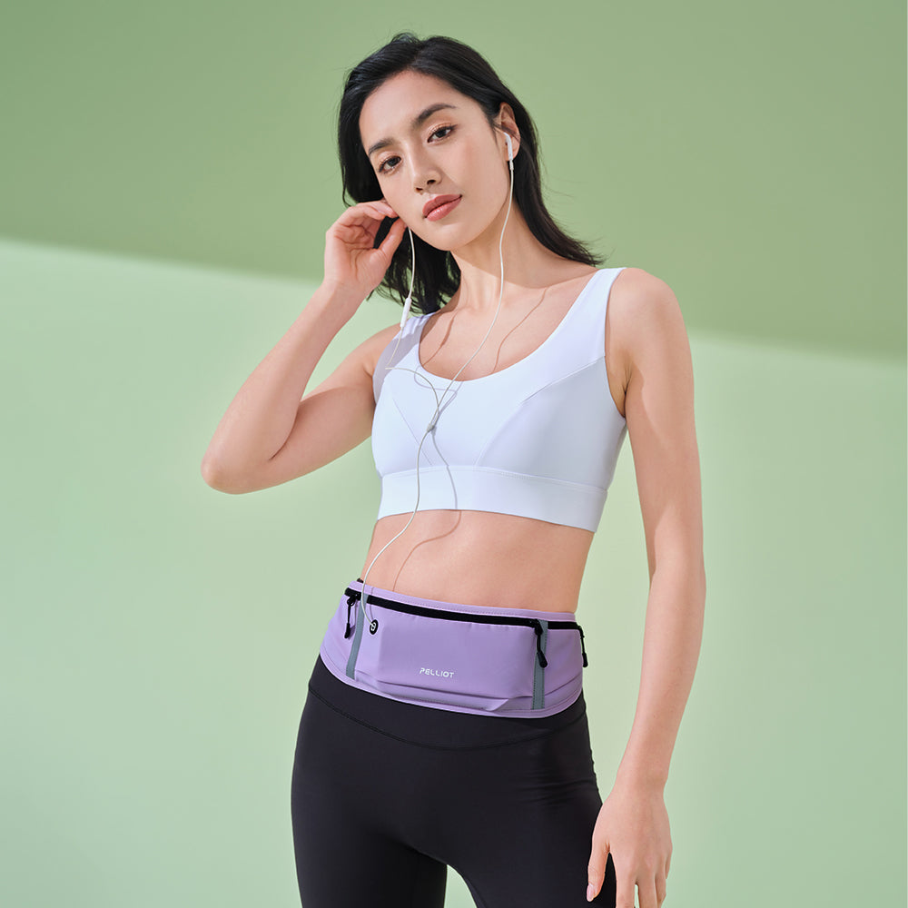 PELLIOT Sac banane Unisexe Sport Extérieur Mains Libres Pratique – Léger et durable, Violet lilas