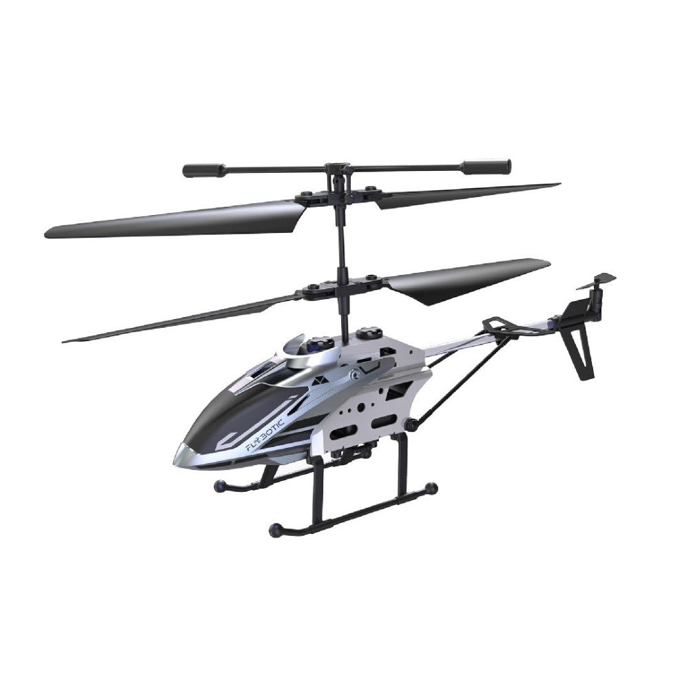FLYBOTIC - Hélico Air Mamba - Hélicoptère télécommandé 18 cm avec effets lumineux - 2 canaux de contrôle - Infrarouge - 23 cm