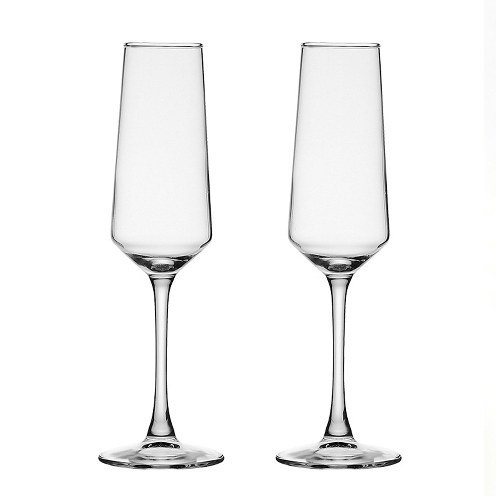 Ju7cer Lot de 2 verres à vin en verre transparent - 175 ml