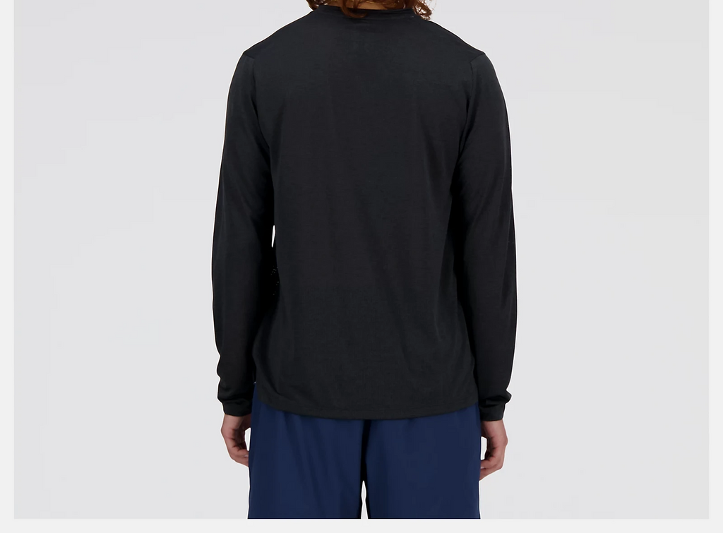 New Balance T-shirt de sport manches longues MT BK Noir