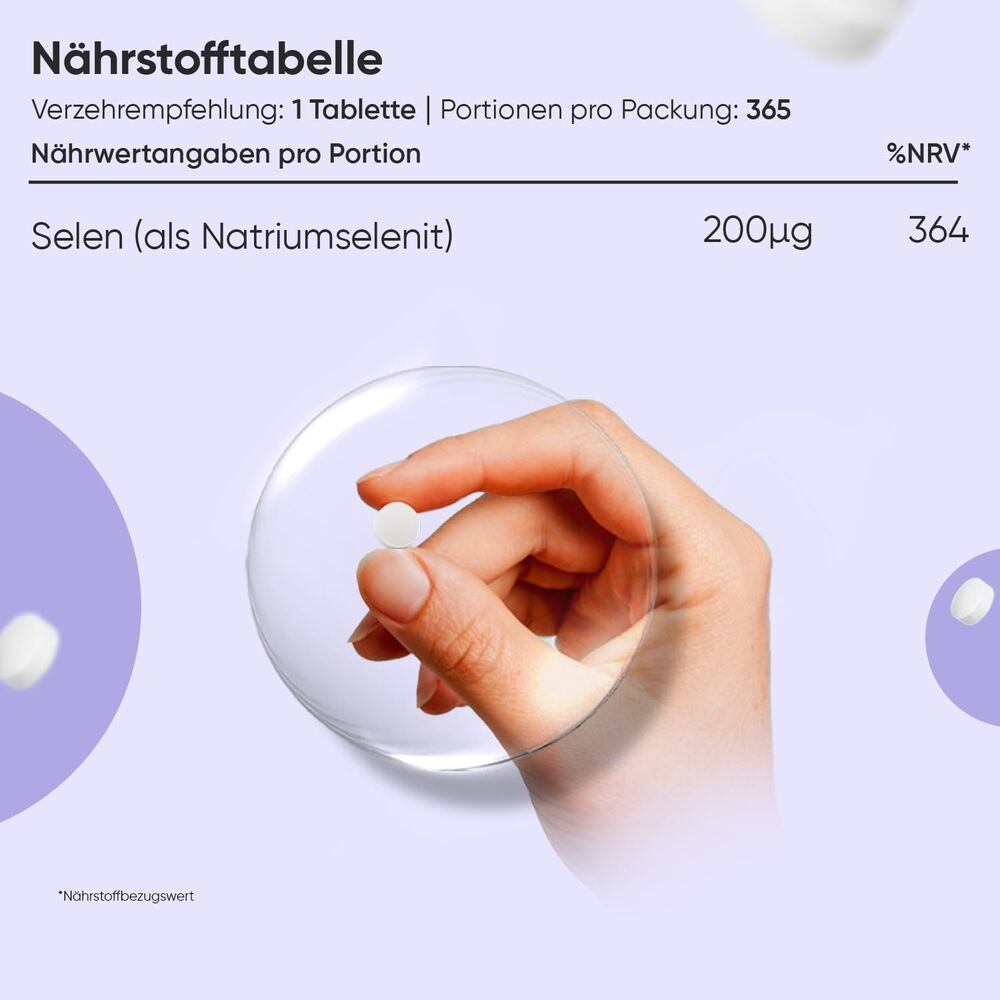 WeightWorld Sélénium 200 µg 365 comprimés
