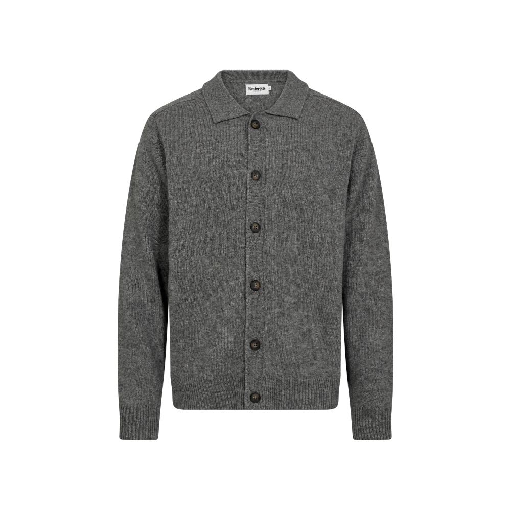 Resteröds Cardigan Dean Gris clair chiné S