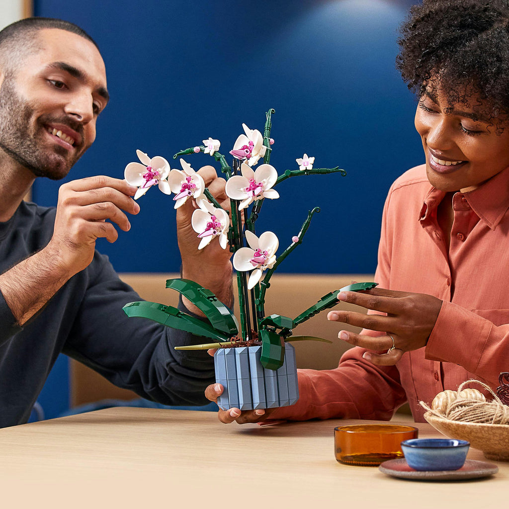 LEGO 10311 Icons L’orchidée Plantes d’intérieur artificielles avec fleurs pour décoration de la maison, Loisirs créatifs pour adultes, Collection botanique