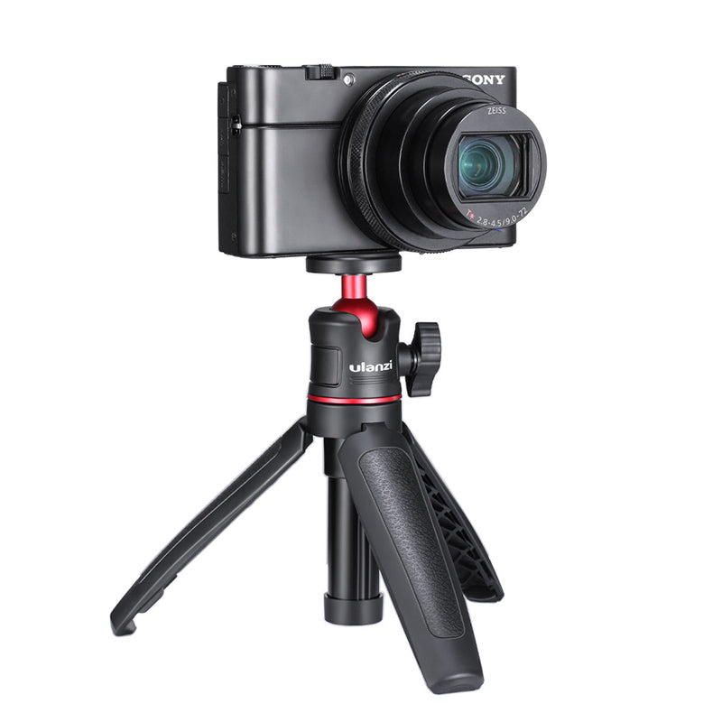 Ulanzi MT-08 Trépied de voyage compact et portable avec vis 1/4", compatible avec Sony ZV1/RX100 VII/RX1R II, Canon G7X Mark, Fujifilm X100V, Leica Q2