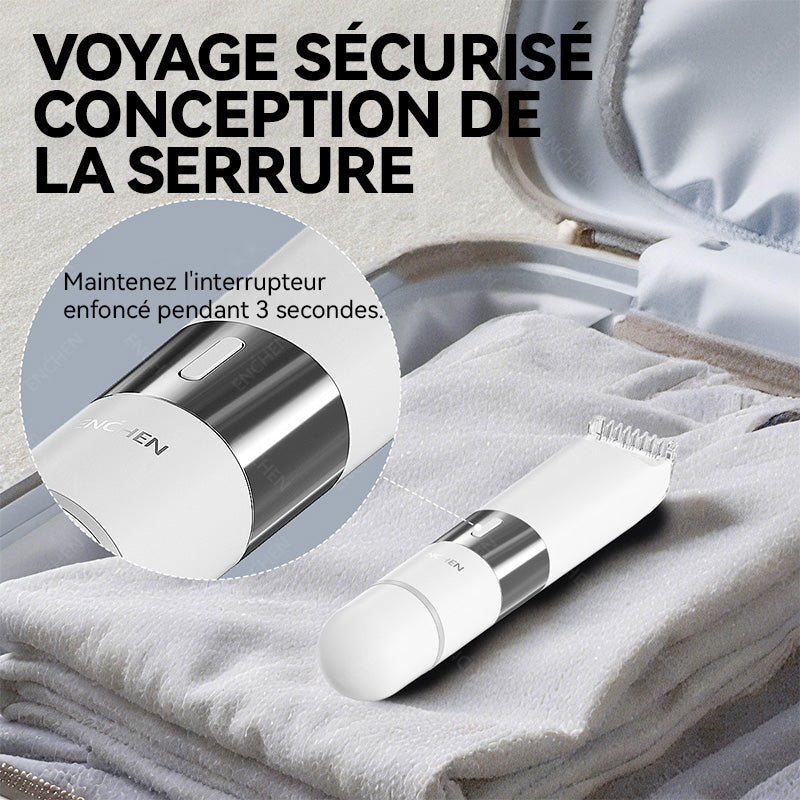 Rasoir électrique Enchen A3 2-en-1 à double tête pour le rasage du visage et du corps, 1 pièce.