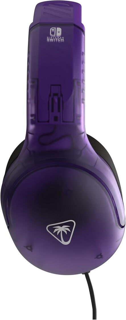 TURTLE BEACH Airlite Fit Casque Gaming Filaire (Prise 3.5mm) - Micro Muet par Basculement - Nintendo Switch, Switch Lite, Switch OLED, PC & Mobile - Violet Fantôme
