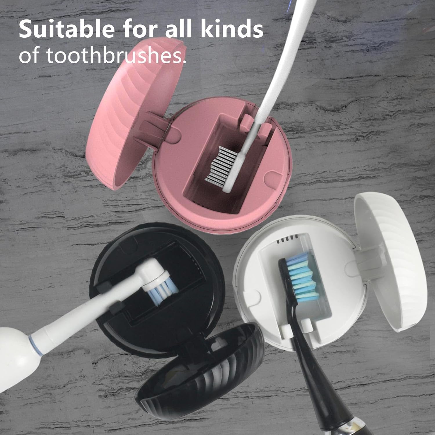 iHave F4 Stérilisateur de brosse à dents avec porte-brosse à dents - Noir