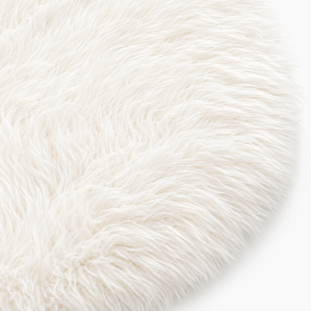 Tapis en Fausse Laine Double Cœur, 60x120 cm Tapis de Couloir Shaggy en Peluche Blanc, Tapis Doux Antidérapant pour Chambre, Décoration de Saint-Valentin, Mariage