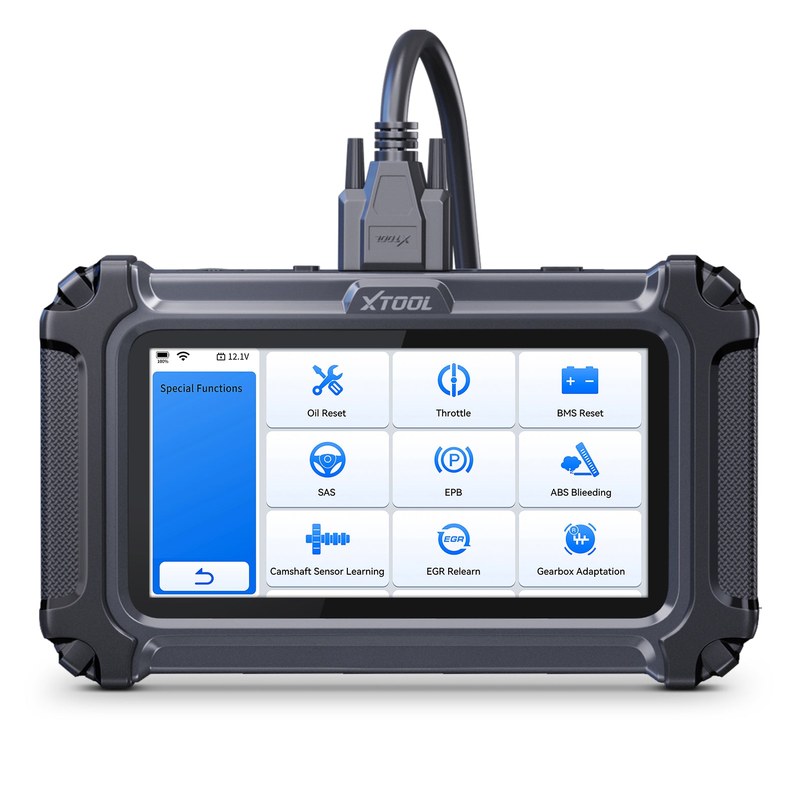 xtool D6S Scanner OBD2 Outil de Diagnostic Système Complet 30 Réinitialisations Moteur ABS SRS | Capteur de Départ/Reconditionnement Huile/EPB/SAS/Throttle/Transmission, Écran Tactile
