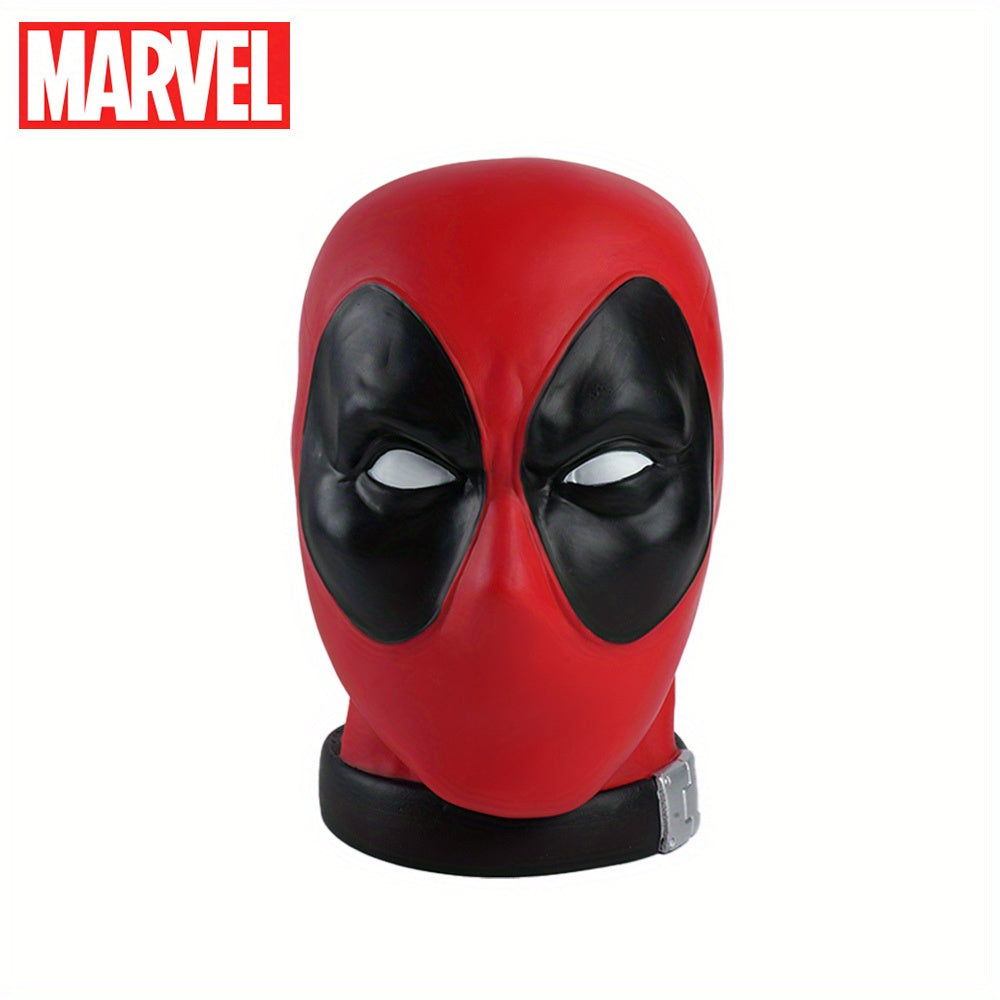 Tirelire Tête de Deadpool Marvel Officielle 3D en PVC – Boîte à Monnaie Collection Étanche et Antichoc, Figurine Décorative de Bureau Cadeau