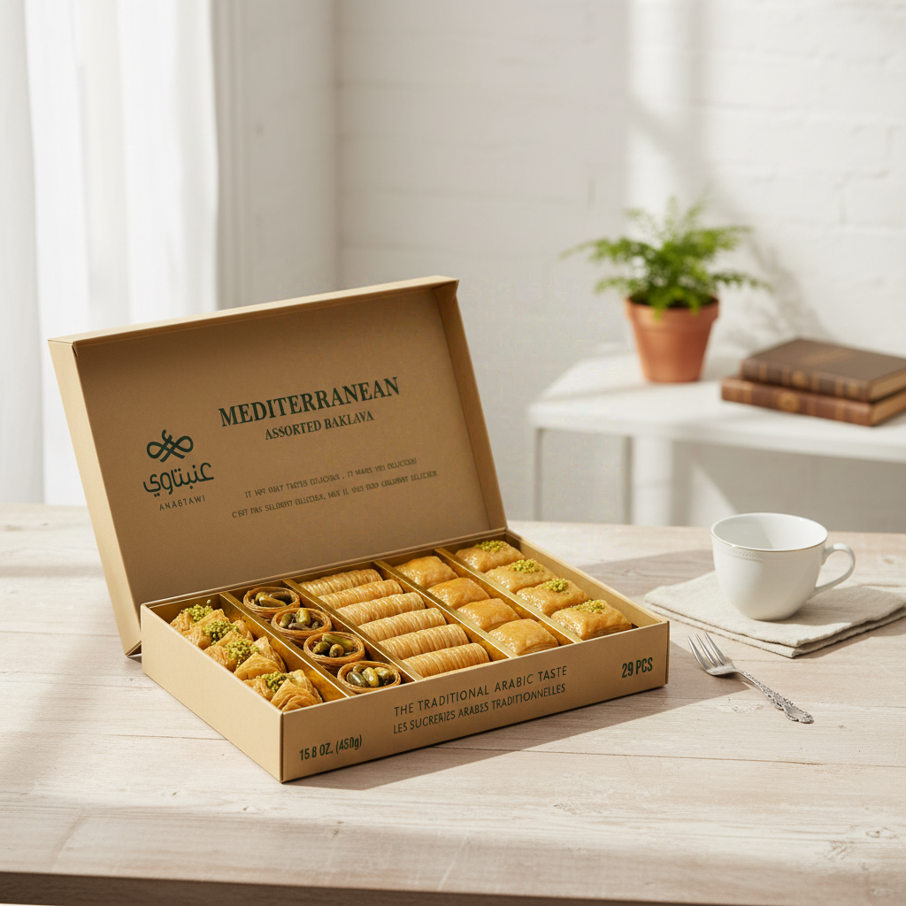ANABTAWI Assortiment de pâtisseries orientales classique - 450 g