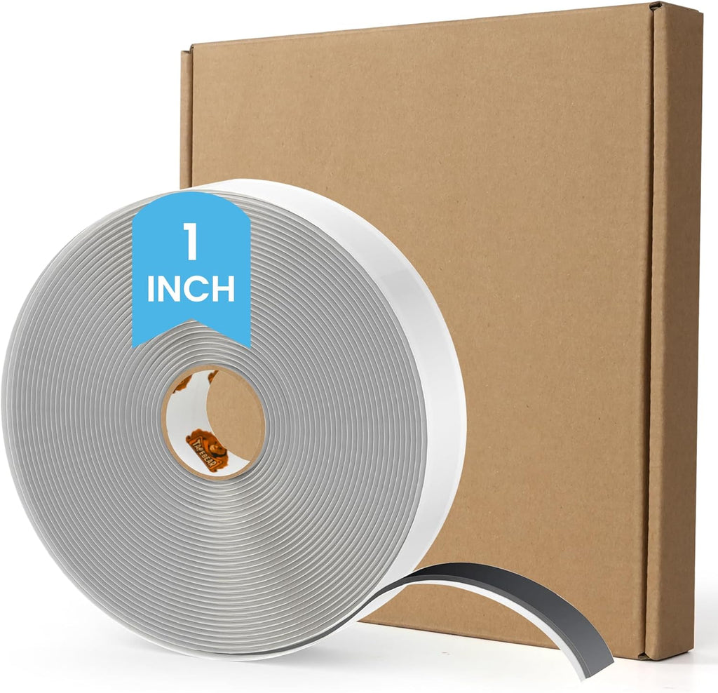 TAPEBEAR Ruban d'étanchéité en butyle, Noir, 1 po x 30 pi x 1/8 po, Ruban mastic de plomberie, Mastic d'étanchéité et calfeutrage pour fenêtre de VR, Ruban d'étanchéité en butyle imperméable, Ruban en caoutchouc pour colmater les fuites de VR, bateau