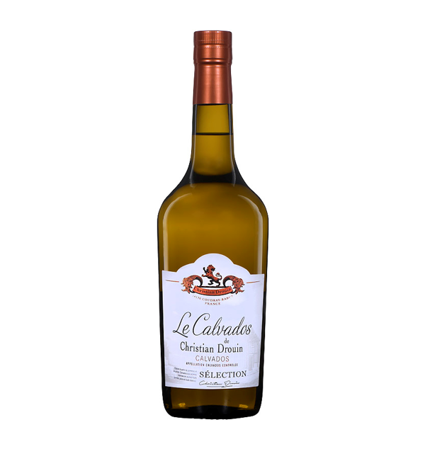 CHRISTIAN DROUIN - Le Calvados Sélection - Origine : France/Normandie - 40% Alcool - Notes de Pommes & d'Epices - A déguster pur, sur glace ou en cocktail gourmand - 70 cl