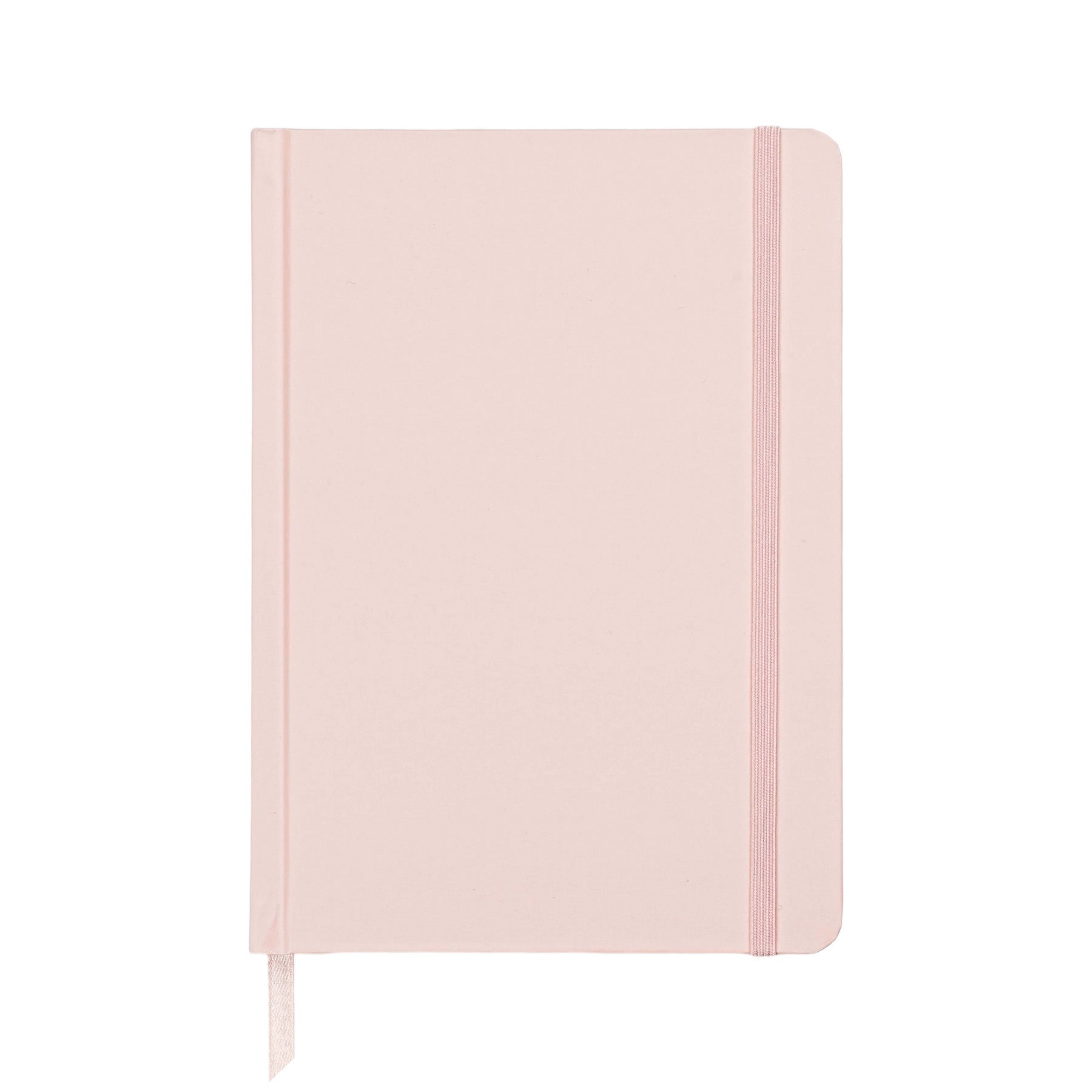 Jubiluu Planificateur cartonné A5 avec marque-page, 18 mois non daté, 100 g/m² - Rose poudré