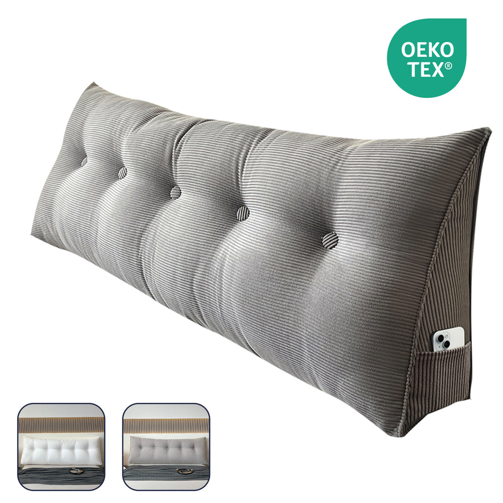 LeBonsoir Coussin d’appui - coussin de lecture pour lit et canapé, coussin en forme de dôme, galette d’appuie-dos pour mur, coussin d’assise, coussin mural