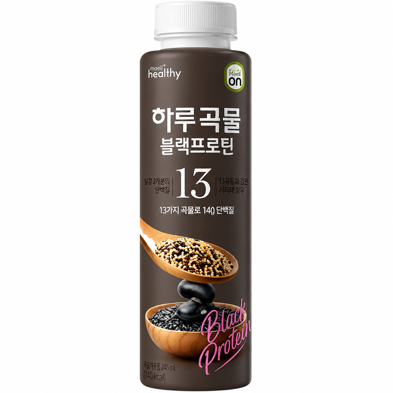 HY Haru Poudre de céréales mélangées, boisson protéinée noire, boisson fonctionnelle, 40 g