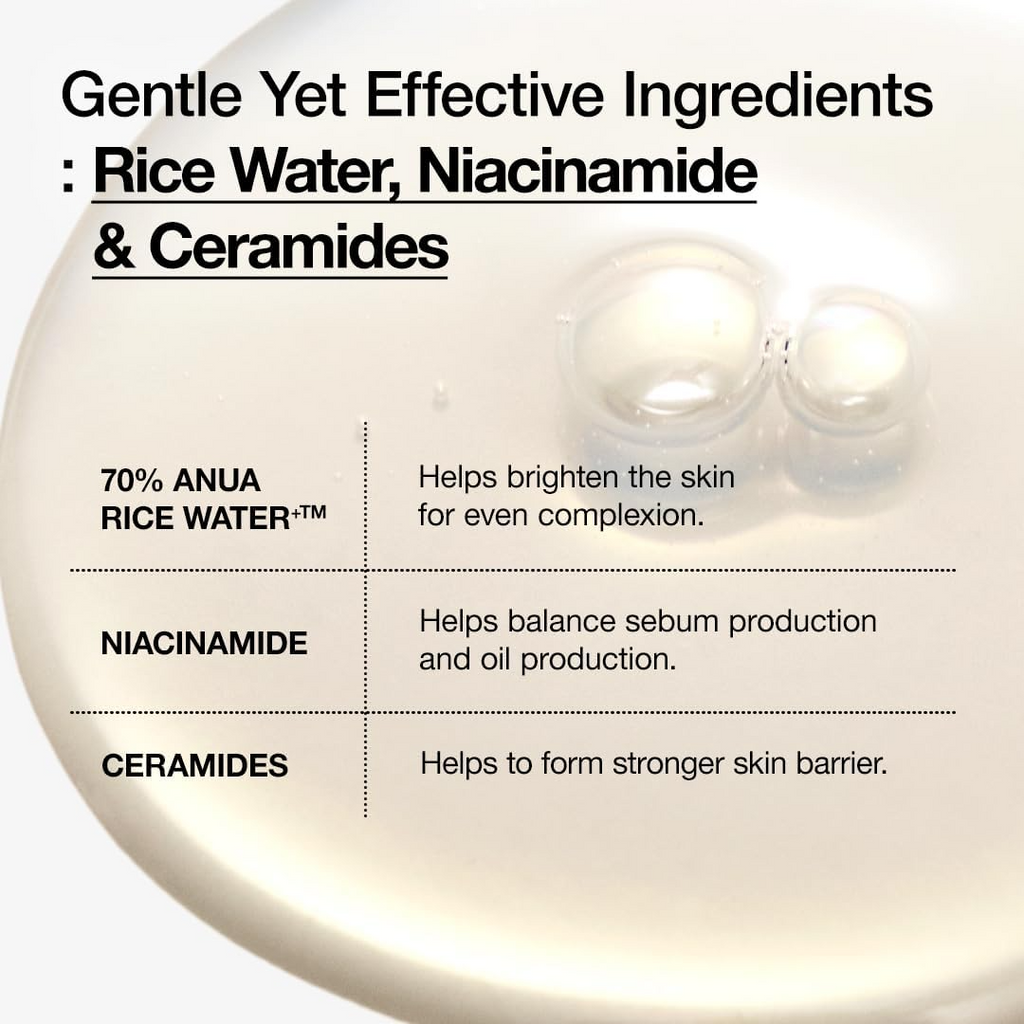 Anua Lotion Tonique Lactée Éclat Riz 70 250 ml