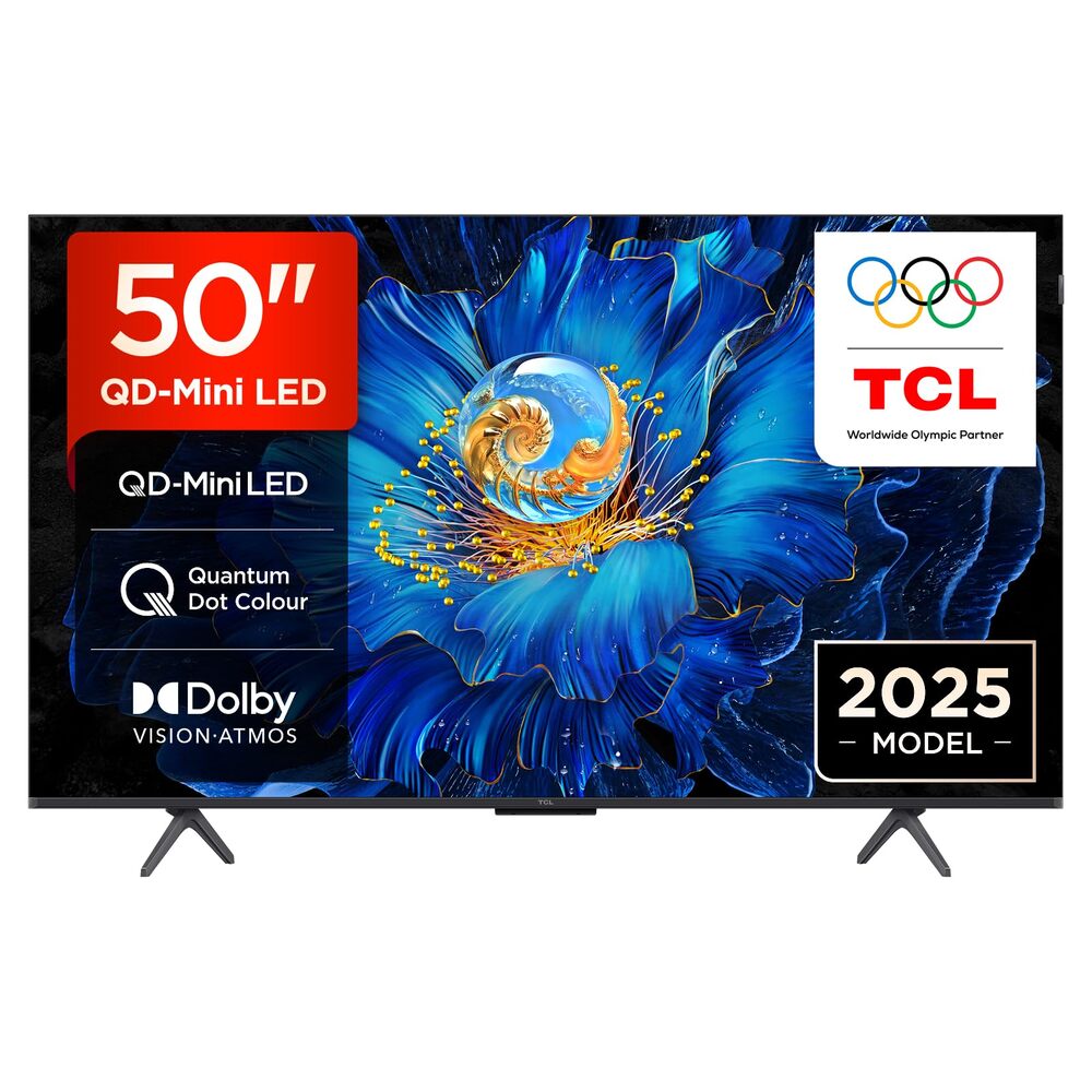 TCL 50C6K 4K QD-Mini LED Google TV 144 Hz - 50 pouces (126 cm) - Smart TV